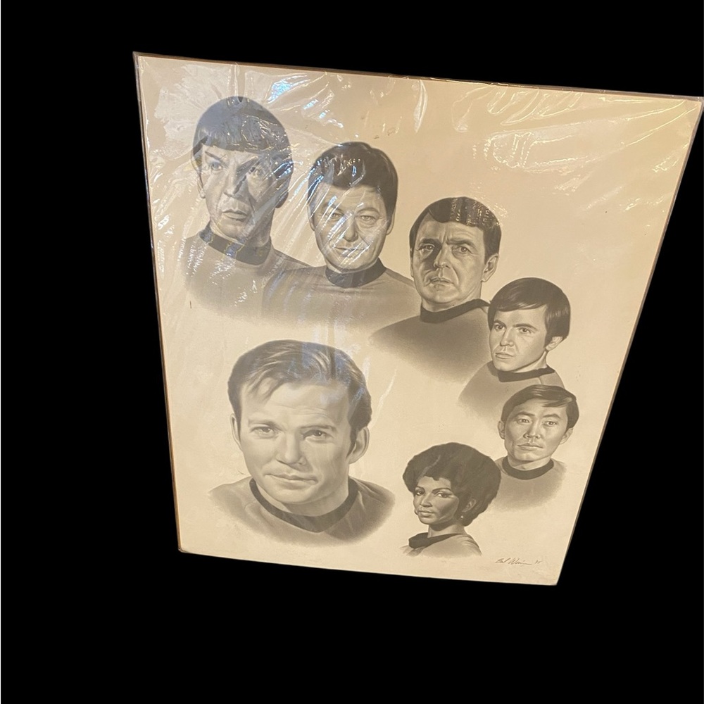 Star Trek Original Cast Drawing By Brad Weinman Brad 95